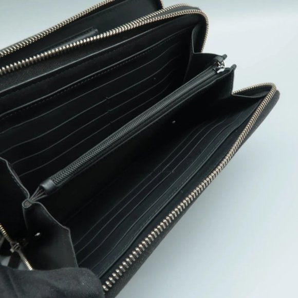 100% Authentic Gucci GG Black Leather Clutch Bag - Picture 10 of 12